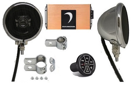 Platinum 4 Inch Motorcycle Speaker System BLUETOOTH EDITION
