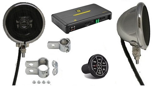 Ultra Platinum Amplifier Motorcycle Speaker System Bluetooth Edition