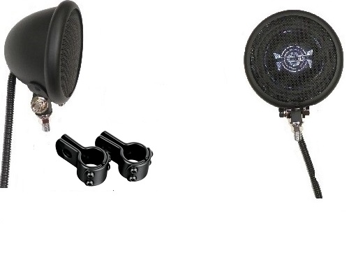4 Inch Unplugged Black Motorcycle Speakers